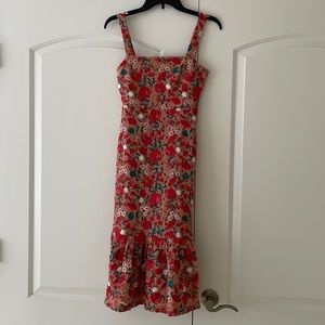 WORN ONCE - Lovers + Friends Under The Stars Midi in Dark Nude